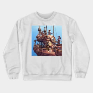 Fox Pirate Ship Crewneck Sweatshirt